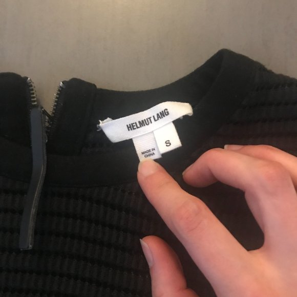 NWOT Helmut Lang Black Textured Pullover Batwing Sweater - Picture 4 of 5